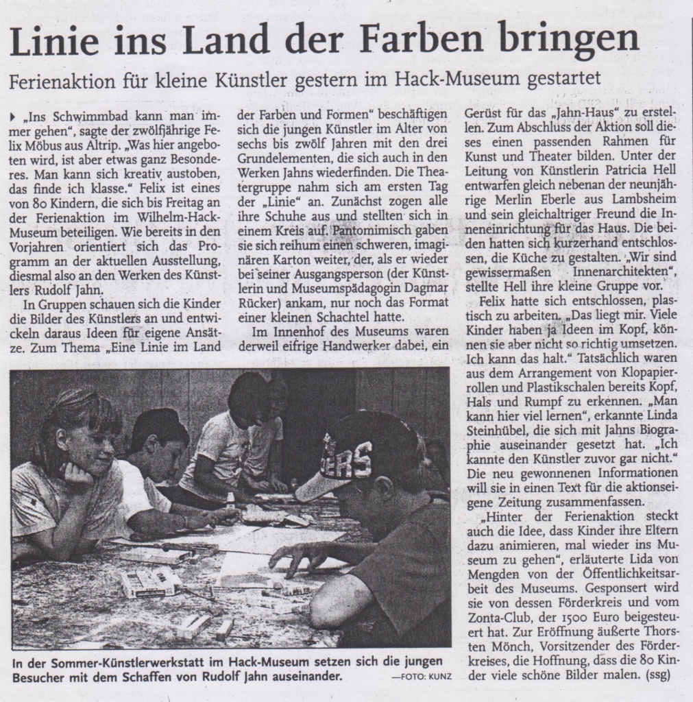 Rheinpfalz, 23.07.2003